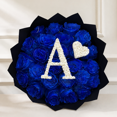 Mon Amour Initial Rose Bouquet