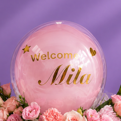 Balloon with costume note