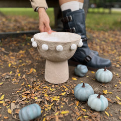 Decorative paper mashe handmade Tall Bowl