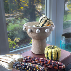 Decorative paper mashe handmade Tall Bowl