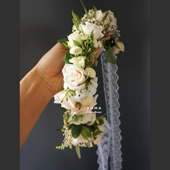 Elegant Ivory Flower Crown