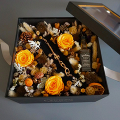 Orange Preserved Roses-Last 3 Years