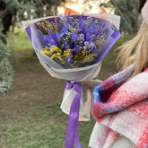 Iris & Mimosa Bouquet