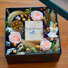 Orange Preserved Roses-Last 3 Years