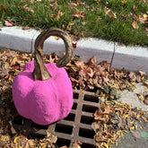 Handmade Pink Paper Mache Pumpkin - size 24"