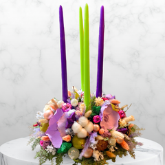 Christmas Candle Table Decoration- Centerpiece
