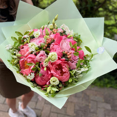 Golden Summer Peony and Rose