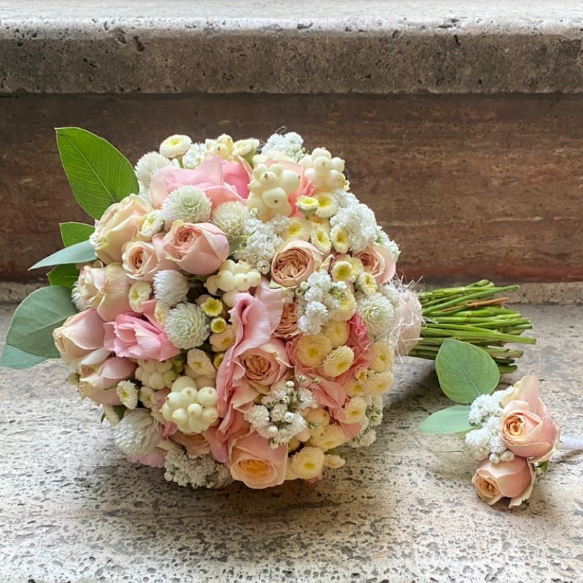 Delicate Blush & Ivory Bridal Bouquet