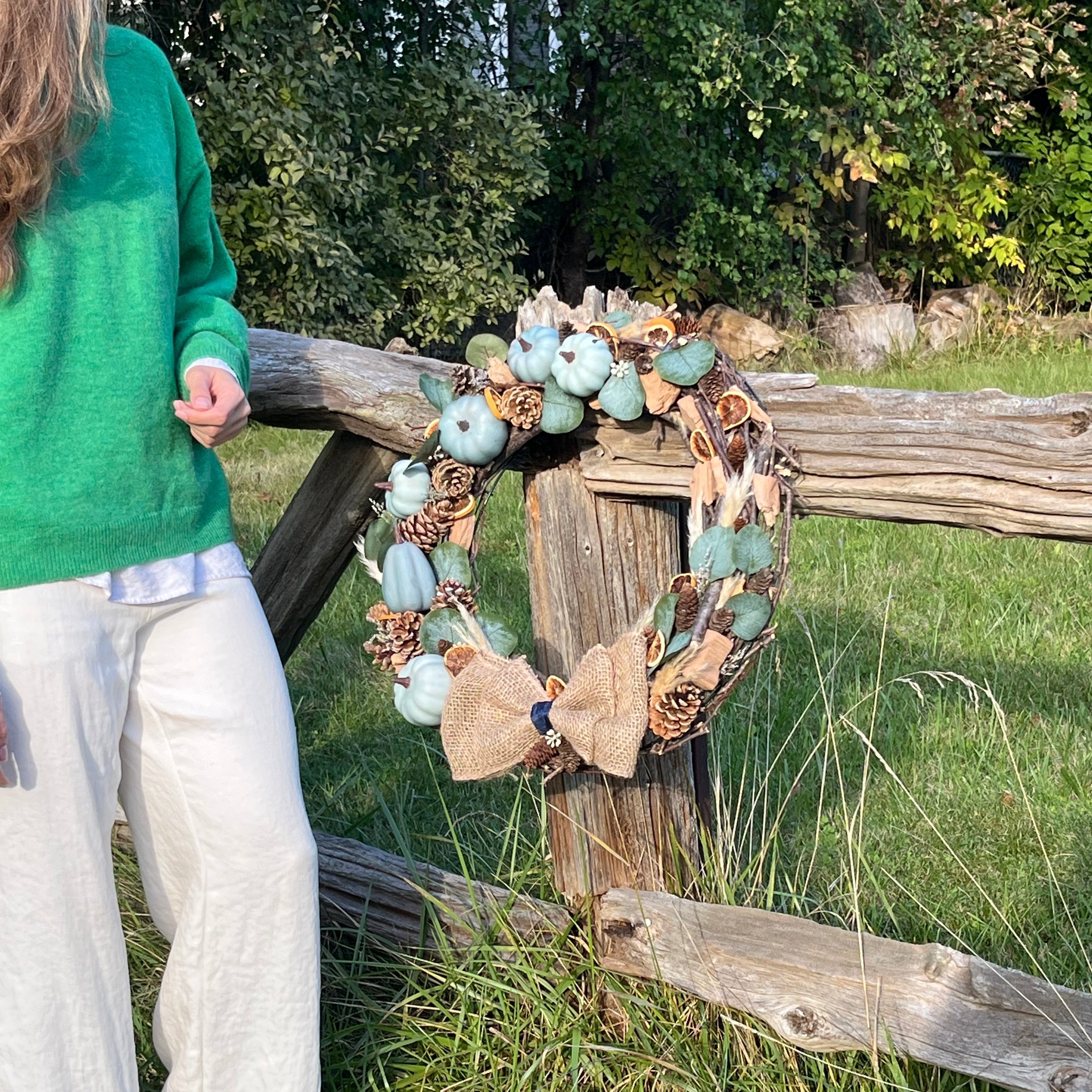 Rustic Pumpkin Wreath