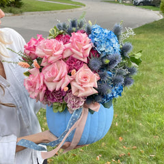 Floral Arrangement for Gender Reveal