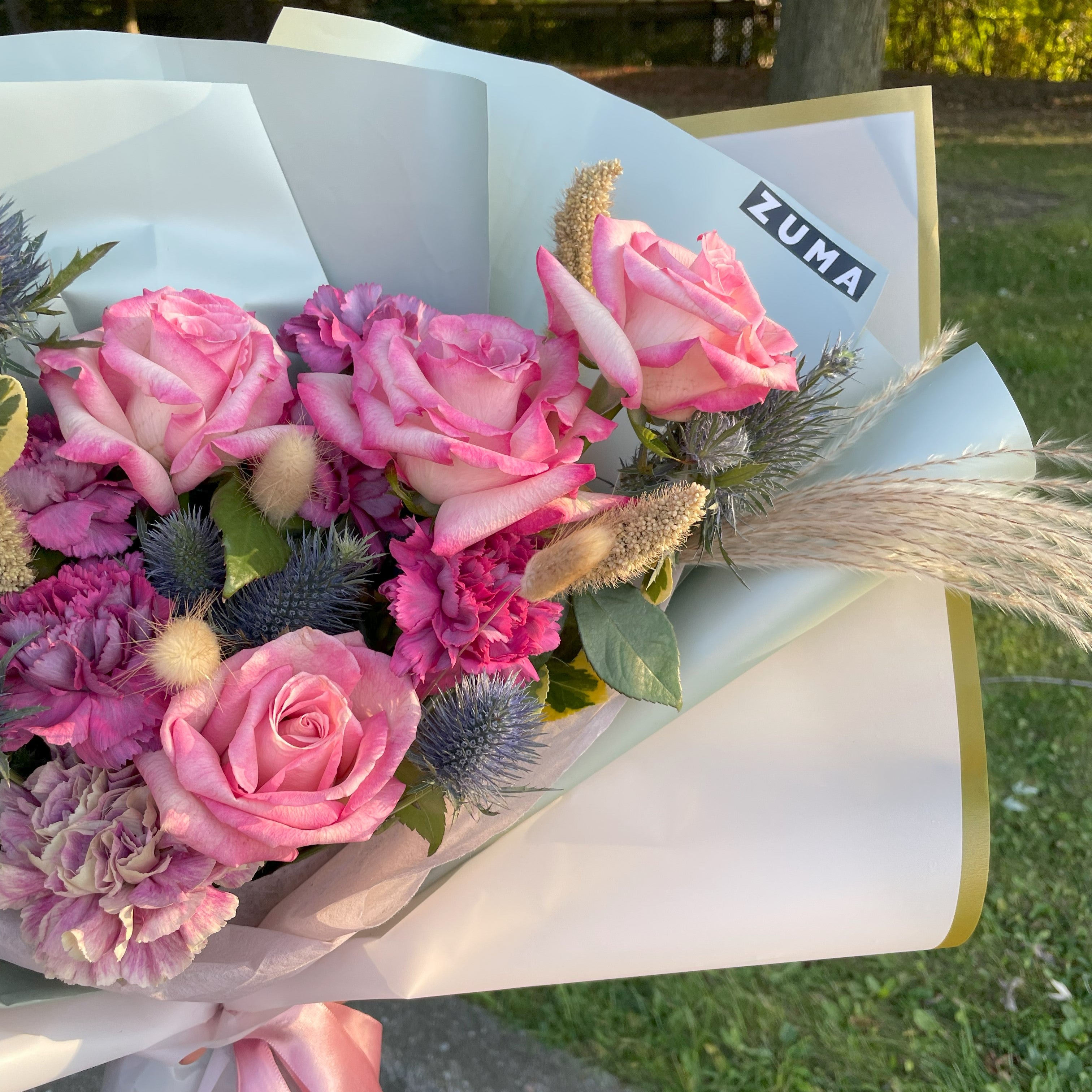 Luxurious Pink Rose Bouquet