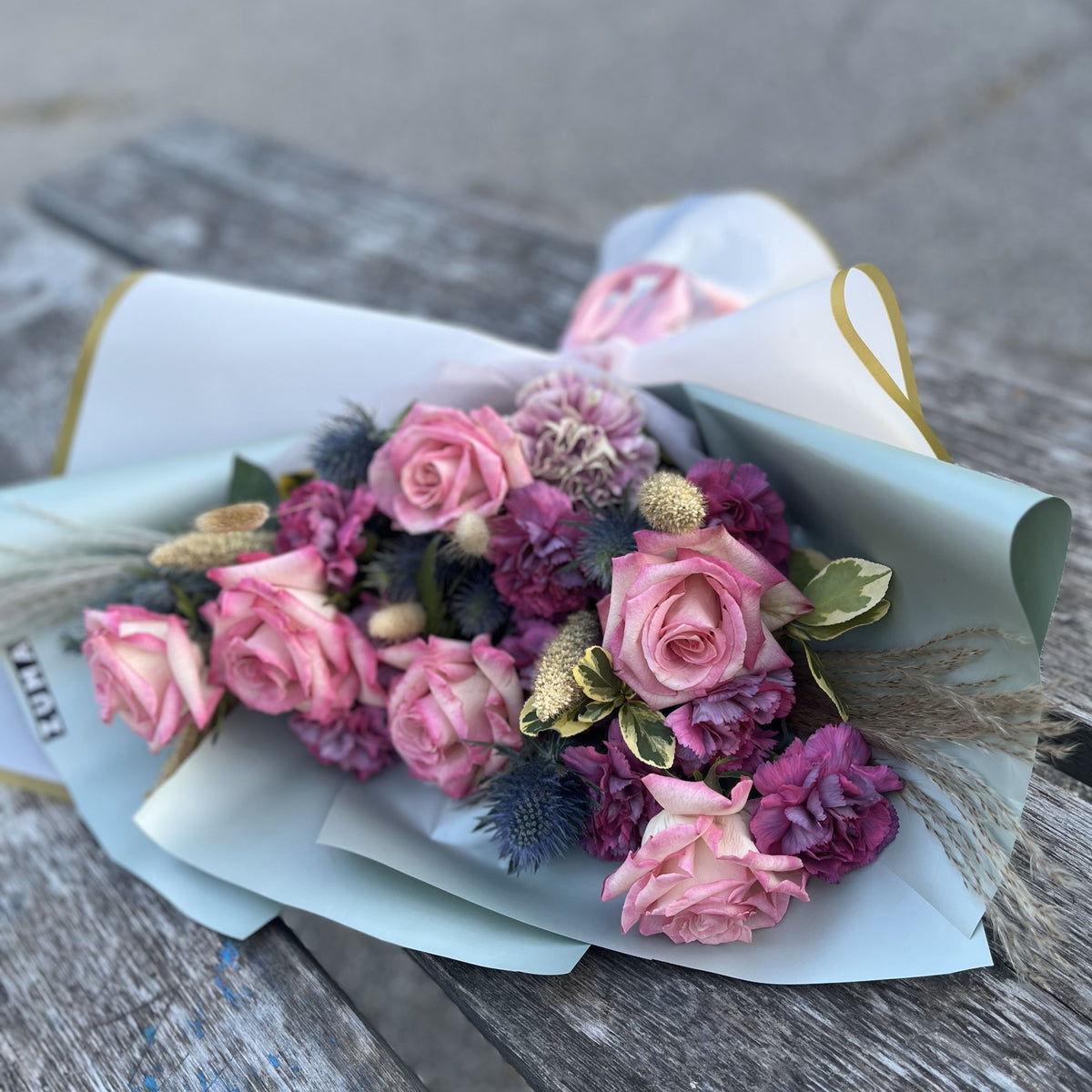 Luxurious Pink Rose Bouquet