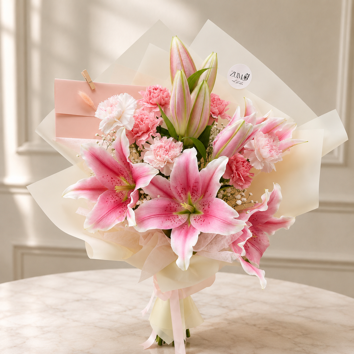 Pink Starlight Lily Bouquet