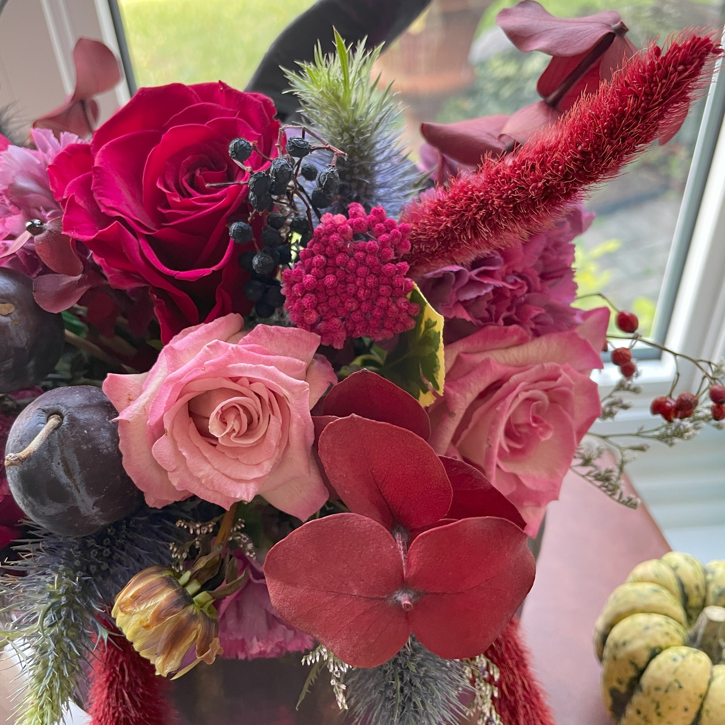 Witch Pumpkin Floral Arrangement for Halloween