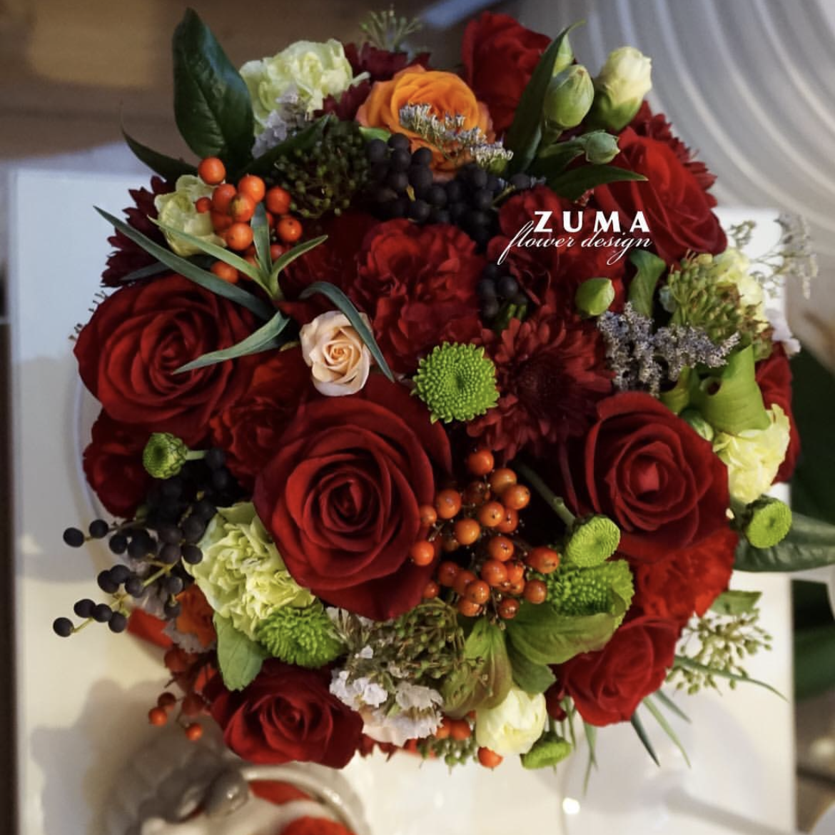 Crimson Romance Floral Arrangement