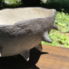 Handmade Paper Mache Decorative spiky Bowl