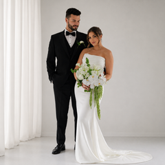White Eclipse Boutonniere