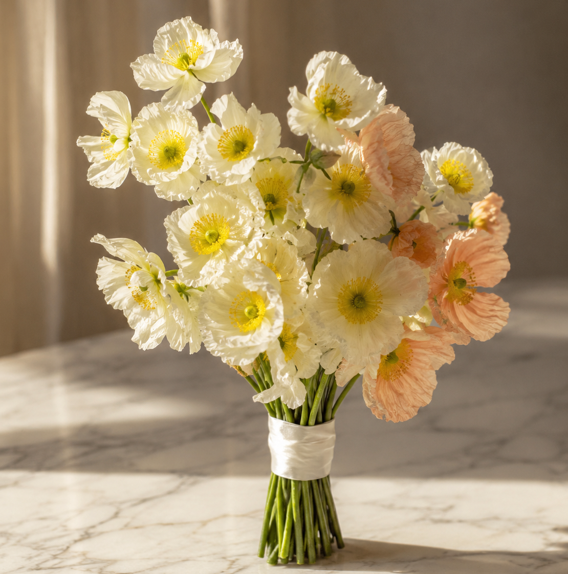 Dua Inspired Poppy Bouquet