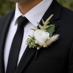 Ivory Crest Boutonniere