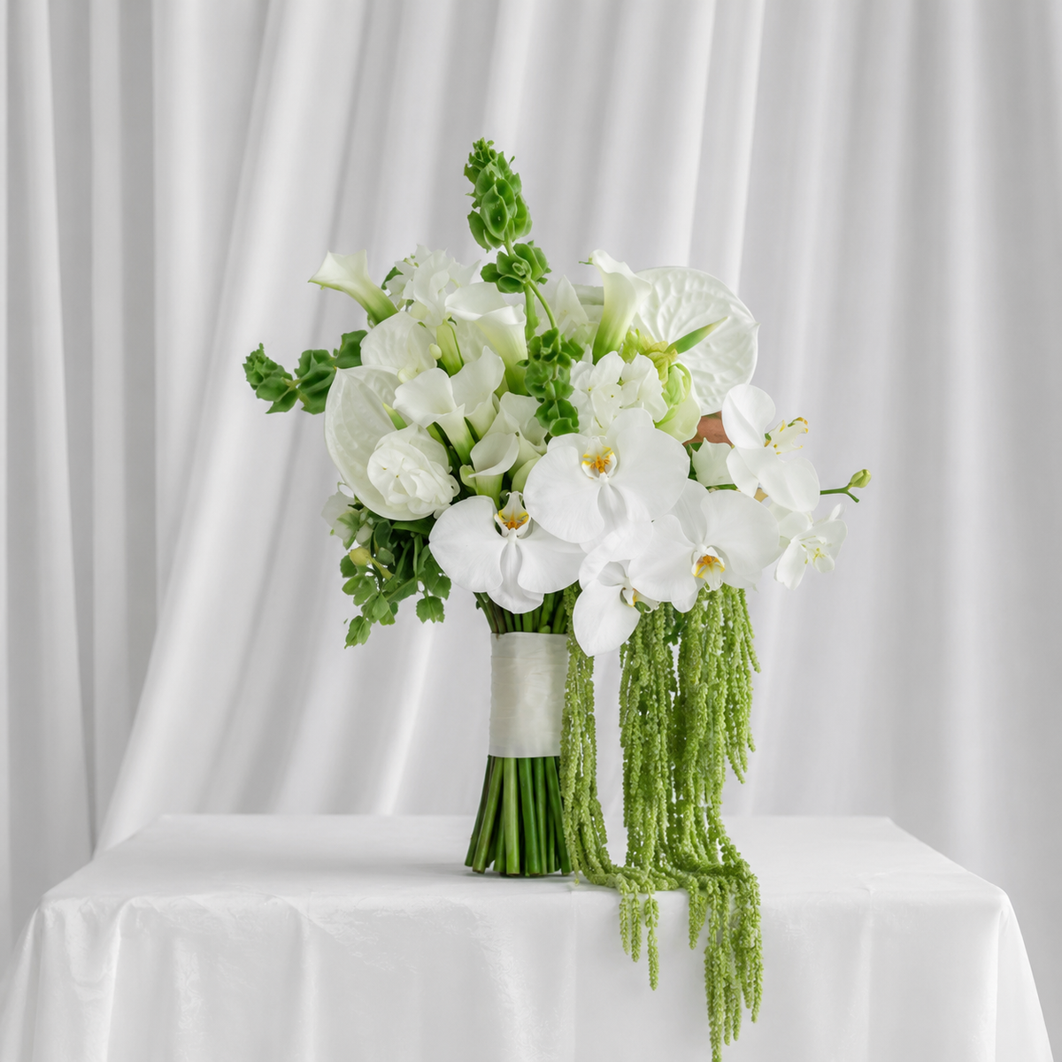 Cascading Pearl Orchid Bouquet