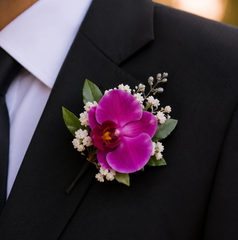 Orchid Hair Comb & Wrist Corsage Set