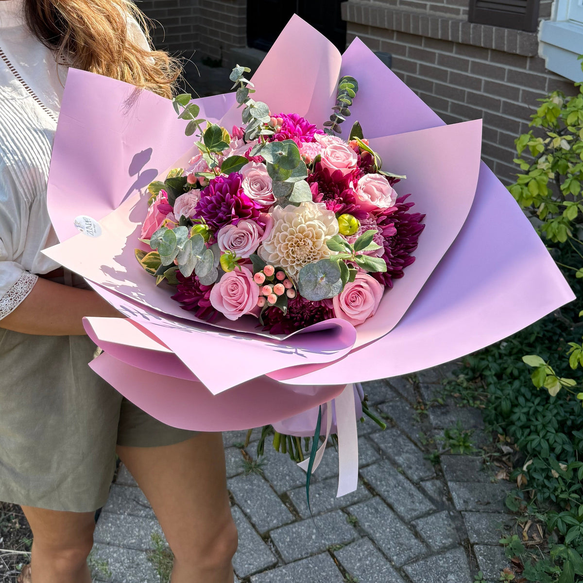 Pink Petal Hand-Tied