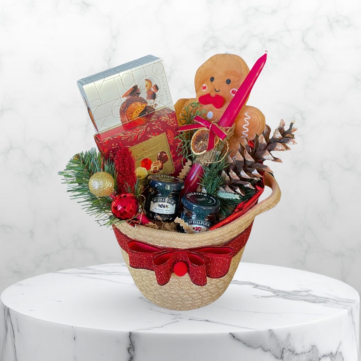 Gingerbread doll and Sweeties Gift Basket